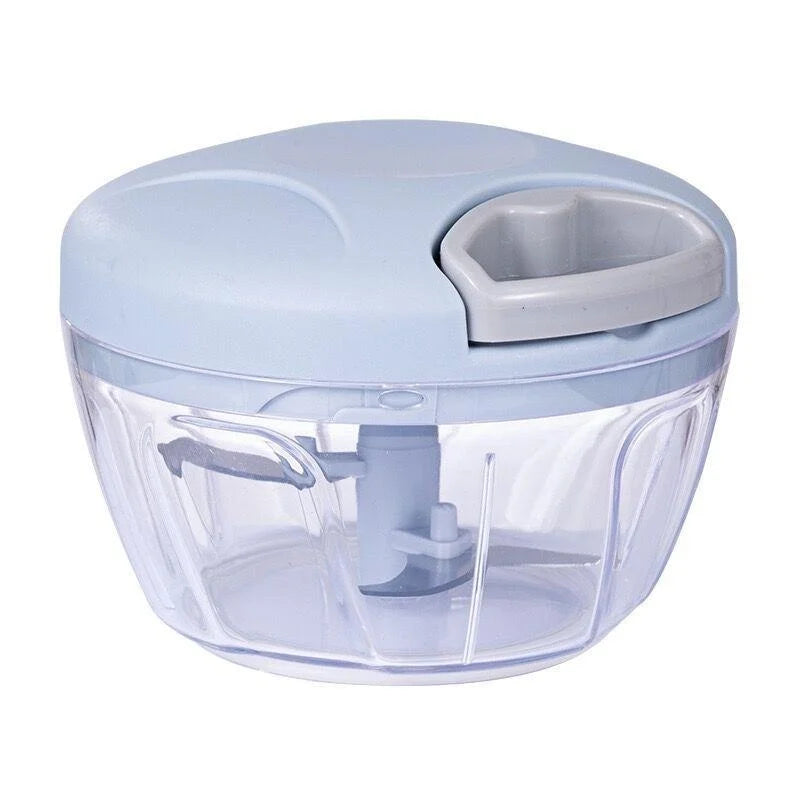 500/900ML Manual Hand Pull Vegetable Chopper – Stainless Steel Blade Garlic & Onion Mincer