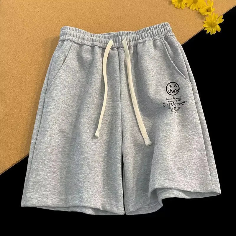 Men's Oversized Wide Leg Shorts – Casual Cotton Blend, M-8XL
