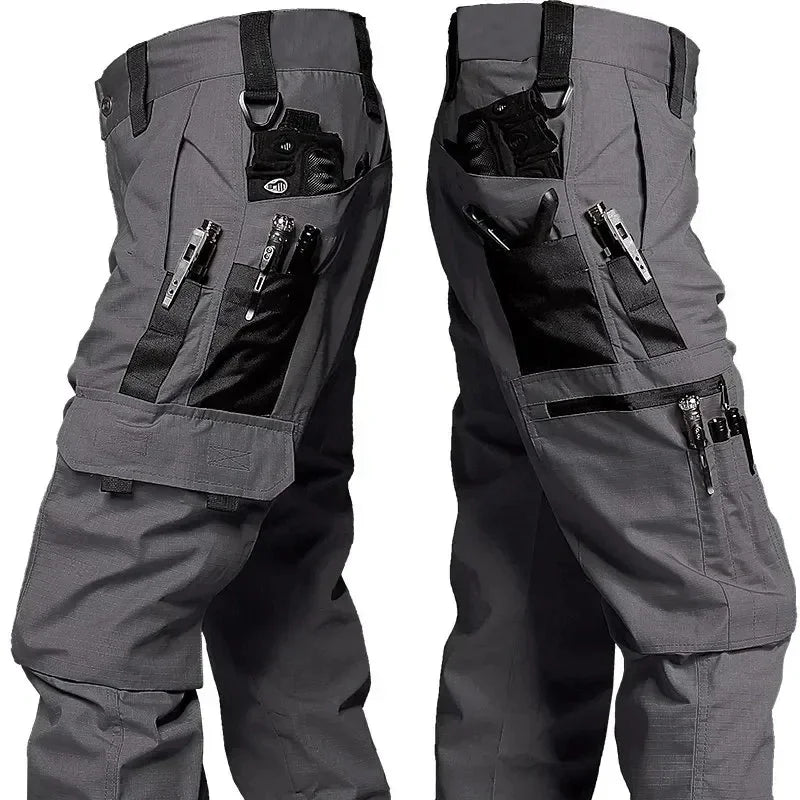 Men's Tactical Cargo Pants – Multi-Pocket Waterproof Work Trousers