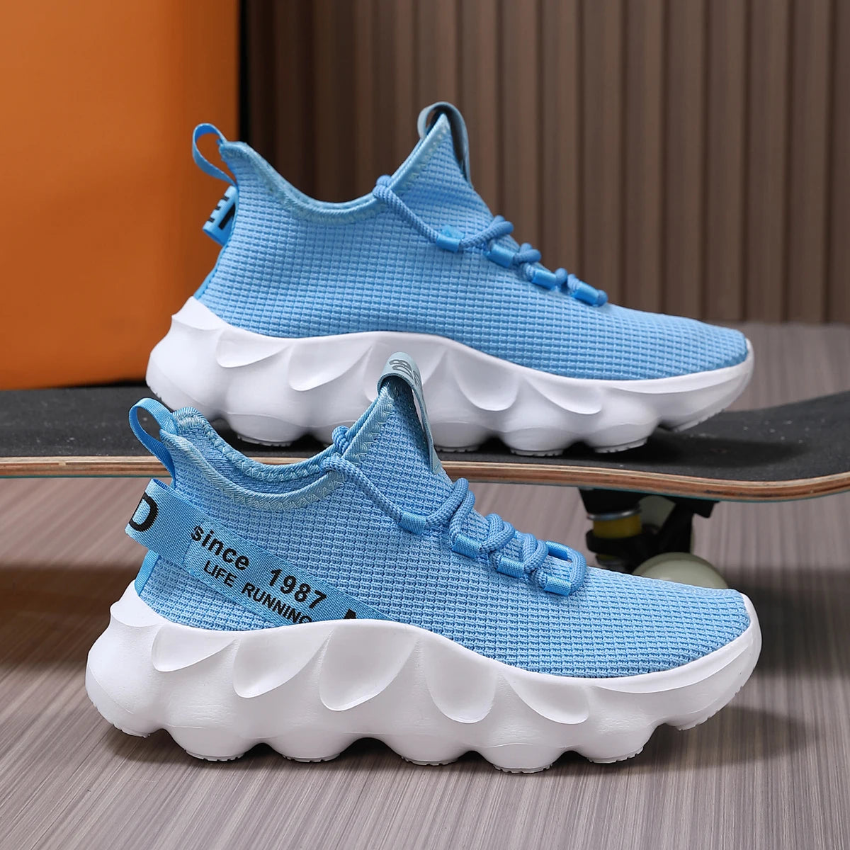 Men's Breathable Mesh Running Shoes – Lightweight Sports Sneakers