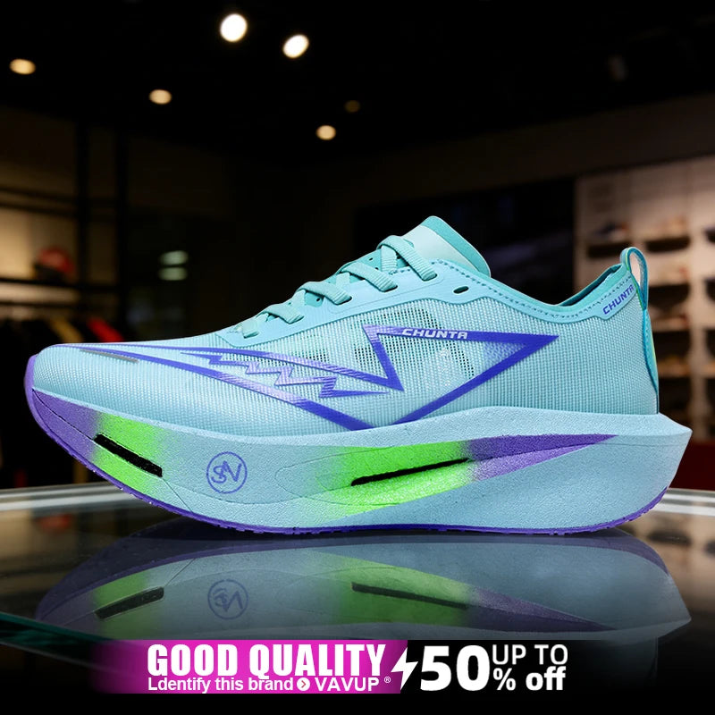 Men's Carbon Plate Running Shoes – Lightweight Breathable Sneakers