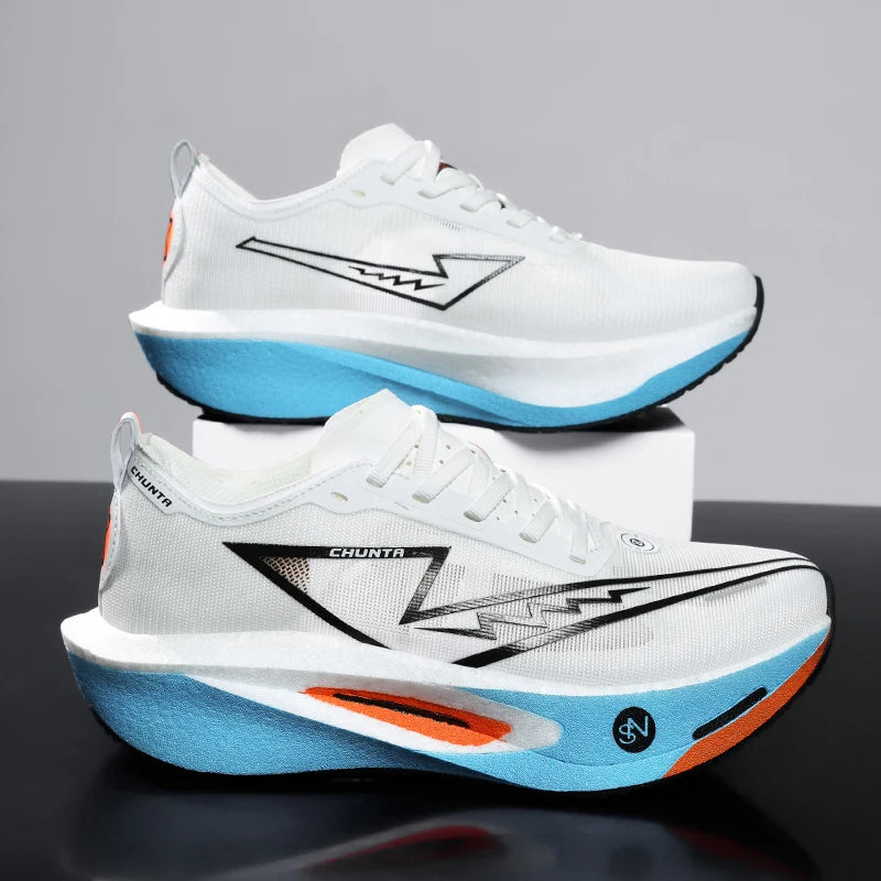 Men's Carbon Plate Running Shoes – Lightweight Breathable Sneakers
