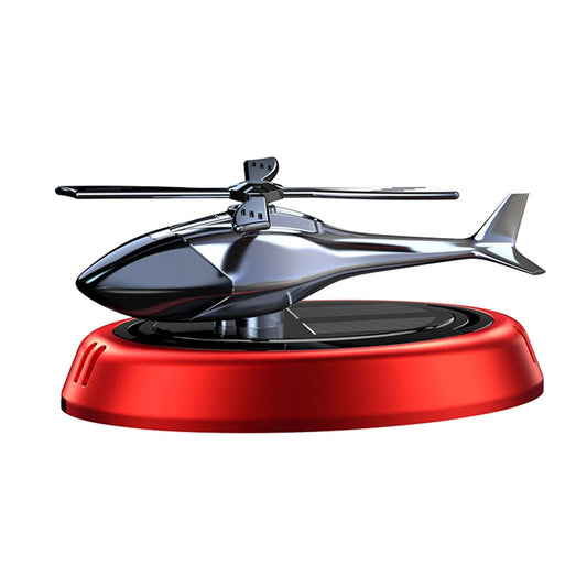 Solar Helicopter Car Air Freshener – Rotating Aromatherapy Diffuser