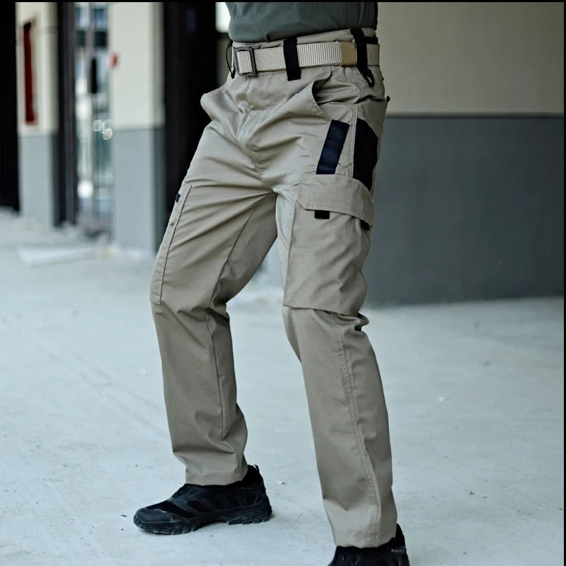 Men's Tactical Cargo Pants – Multi-Pocket Waterproof Work Trousers