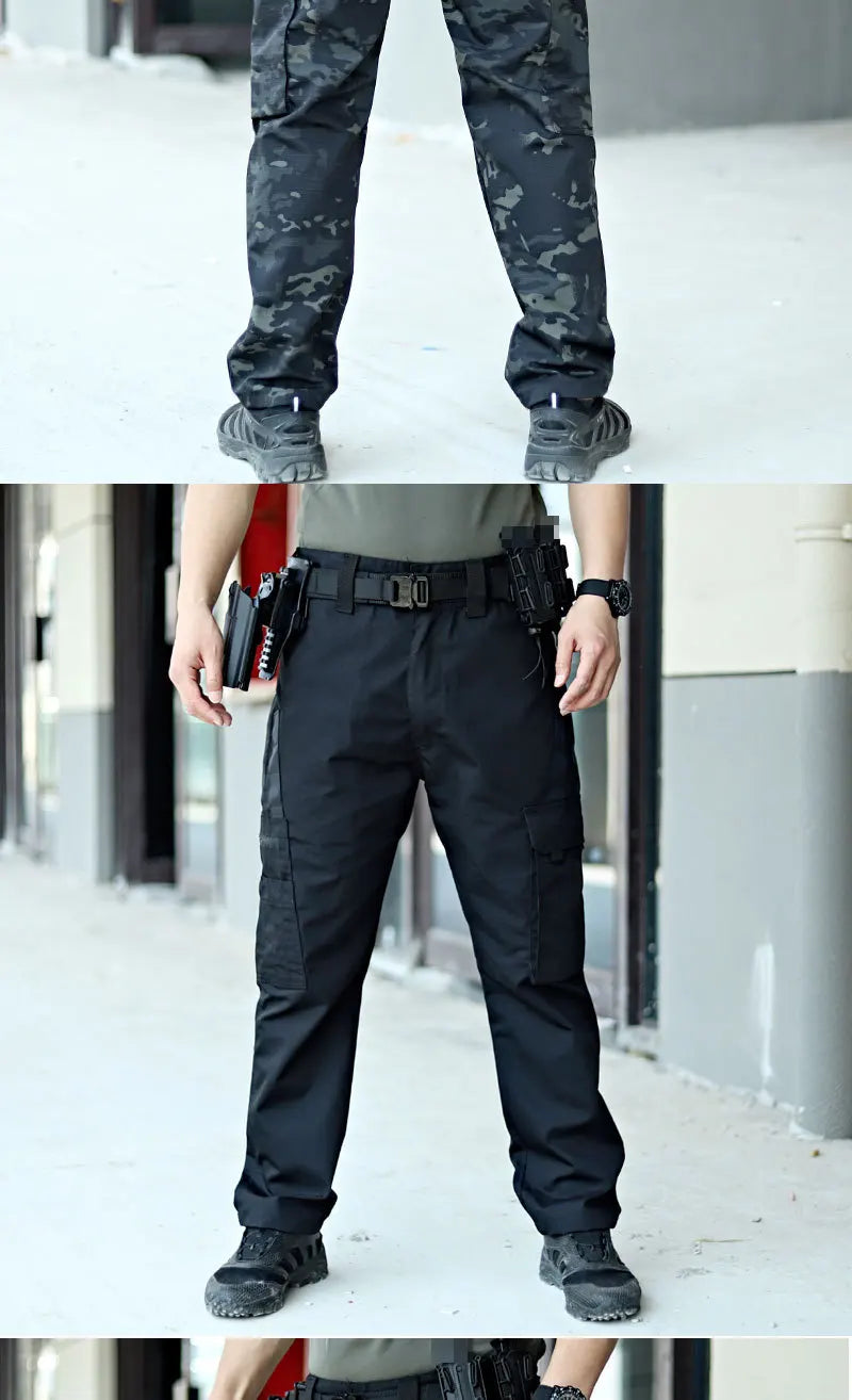 Men's Tactical Cargo Pants – Multi-Pocket Waterproof Work Trousers