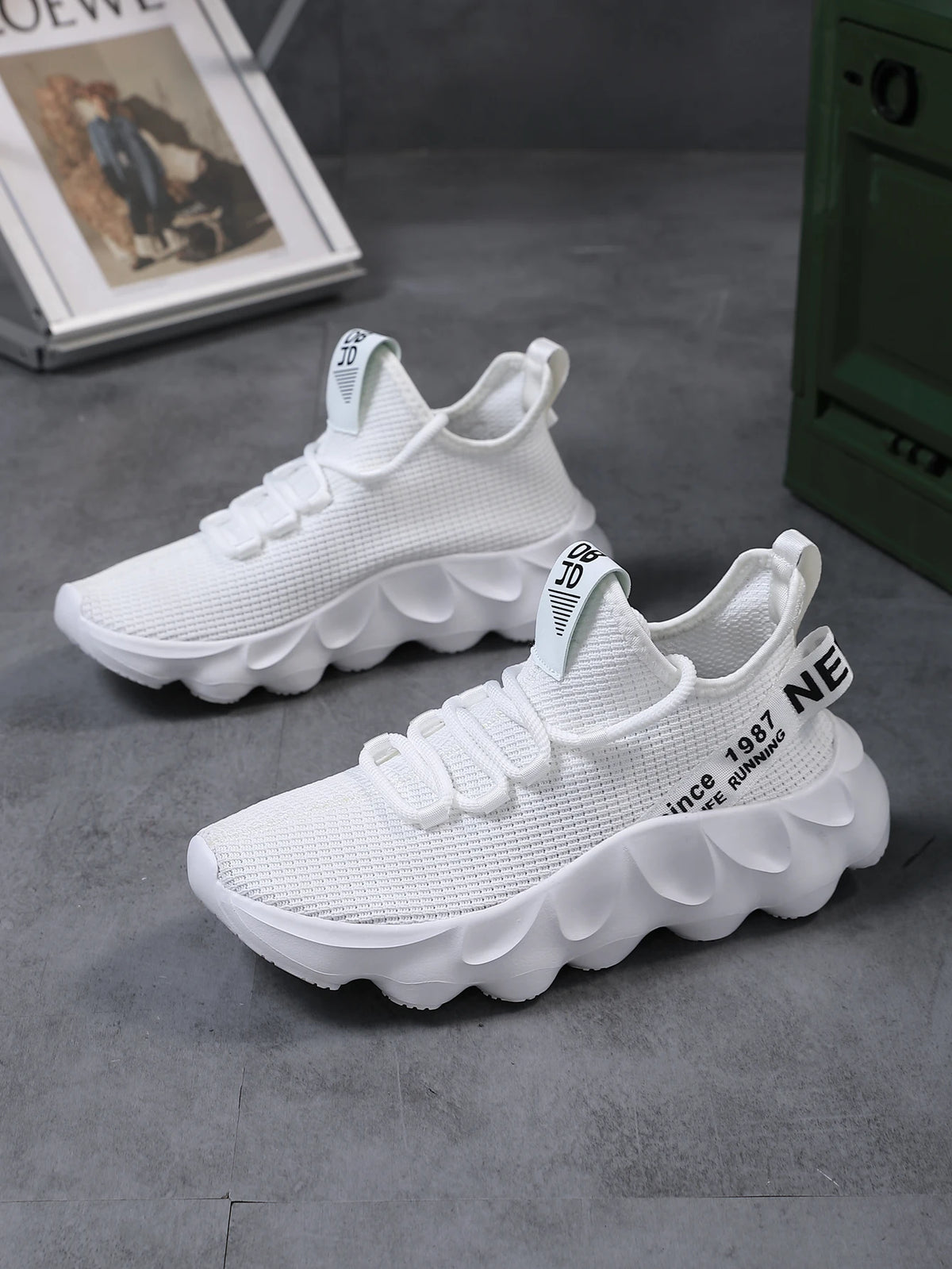 Men's Breathable Mesh Running Shoes – Lightweight Sports Sneakers