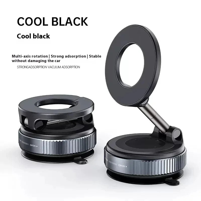 Magnetic Car Phone Holder – 360° Foldable Vacuum Mount