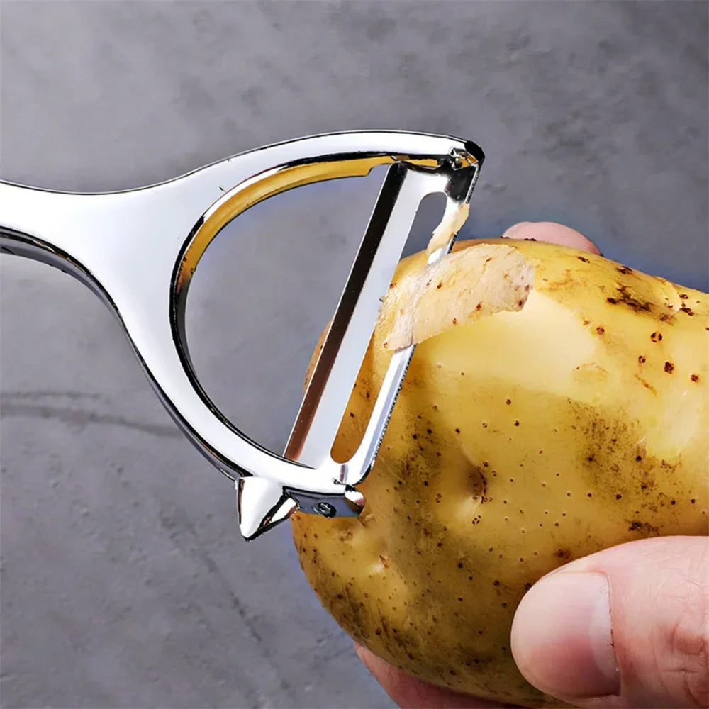 Multi-Function Vegetable Peeler – Stainless Steel Y-Shaped & Straight Fruit Peeler Set