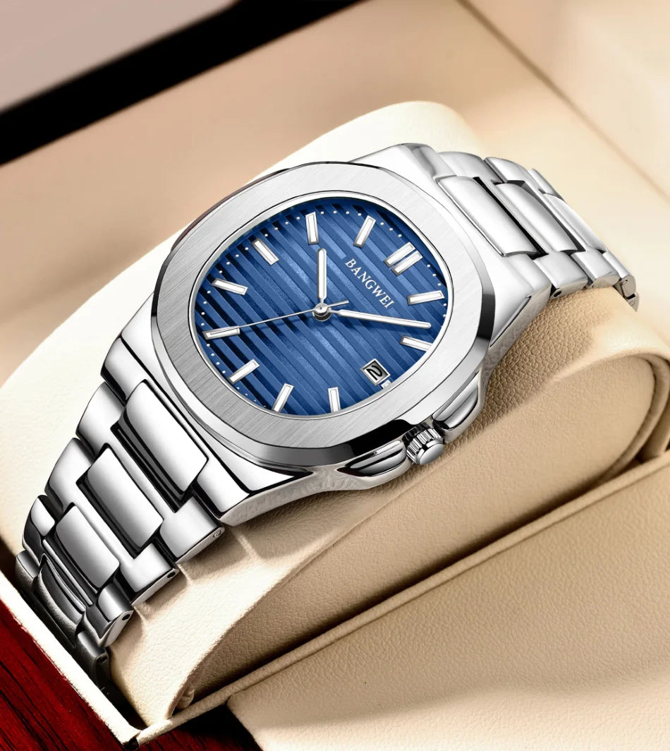 LIGE Classic Stainless Steel Quartz Watch for Men | Luxury Business Design