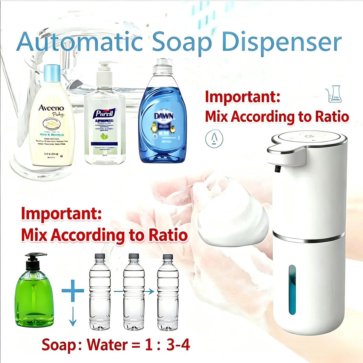 Touchless Automatic Soap Dispenser – USB Rechargeable