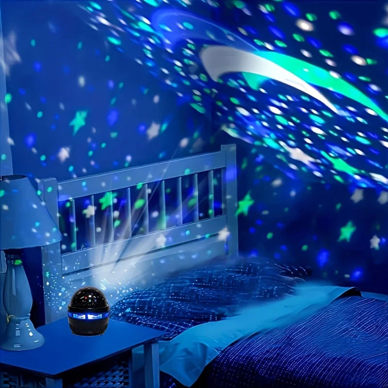 Galaxy Star Projector Night Light – LED Starry Sky Lamp