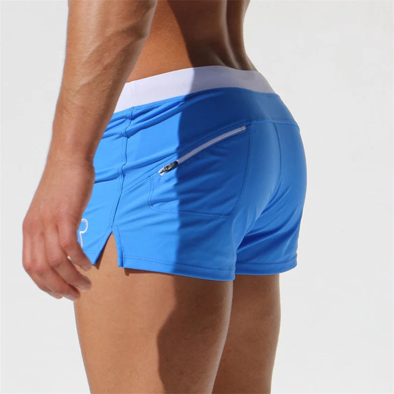 Men's Beach Swim Shorts | Quick-Drying Boxer Trunks, Multiple Colors