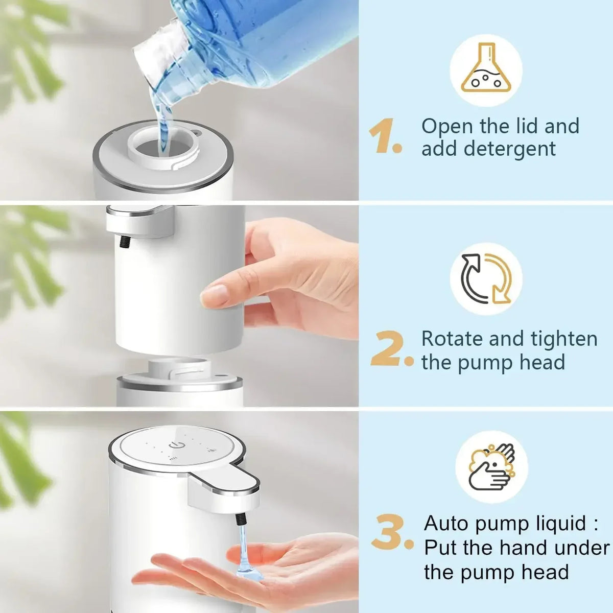 Touchless Automatic Soap Dispenser – USB Rechargeable