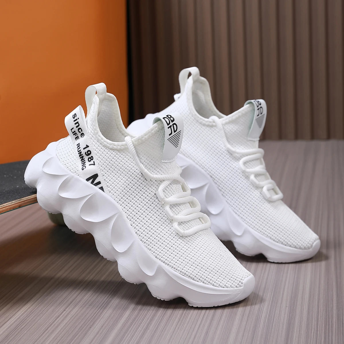 Men's Breathable Mesh Running Shoes – Lightweight Sports Sneakers