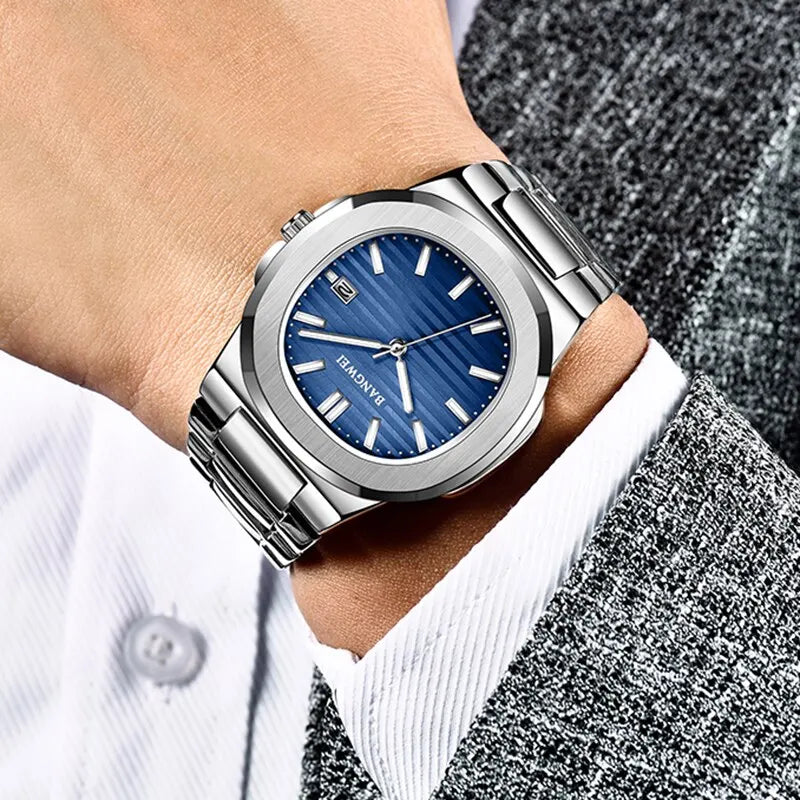 LIGE Classic Stainless Steel Quartz Watch for Men | Luxury Business Design