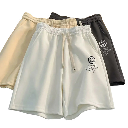 Men's Oversized Wide Leg Shorts – Casual Cotton Blend, M-8XL