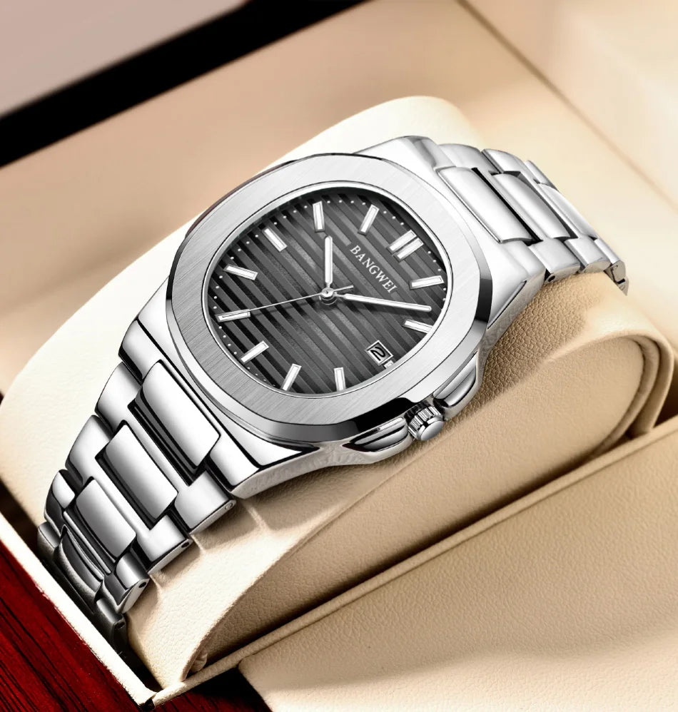 LIGE Classic Stainless Steel Quartz Watch for Men | Luxury Business Design