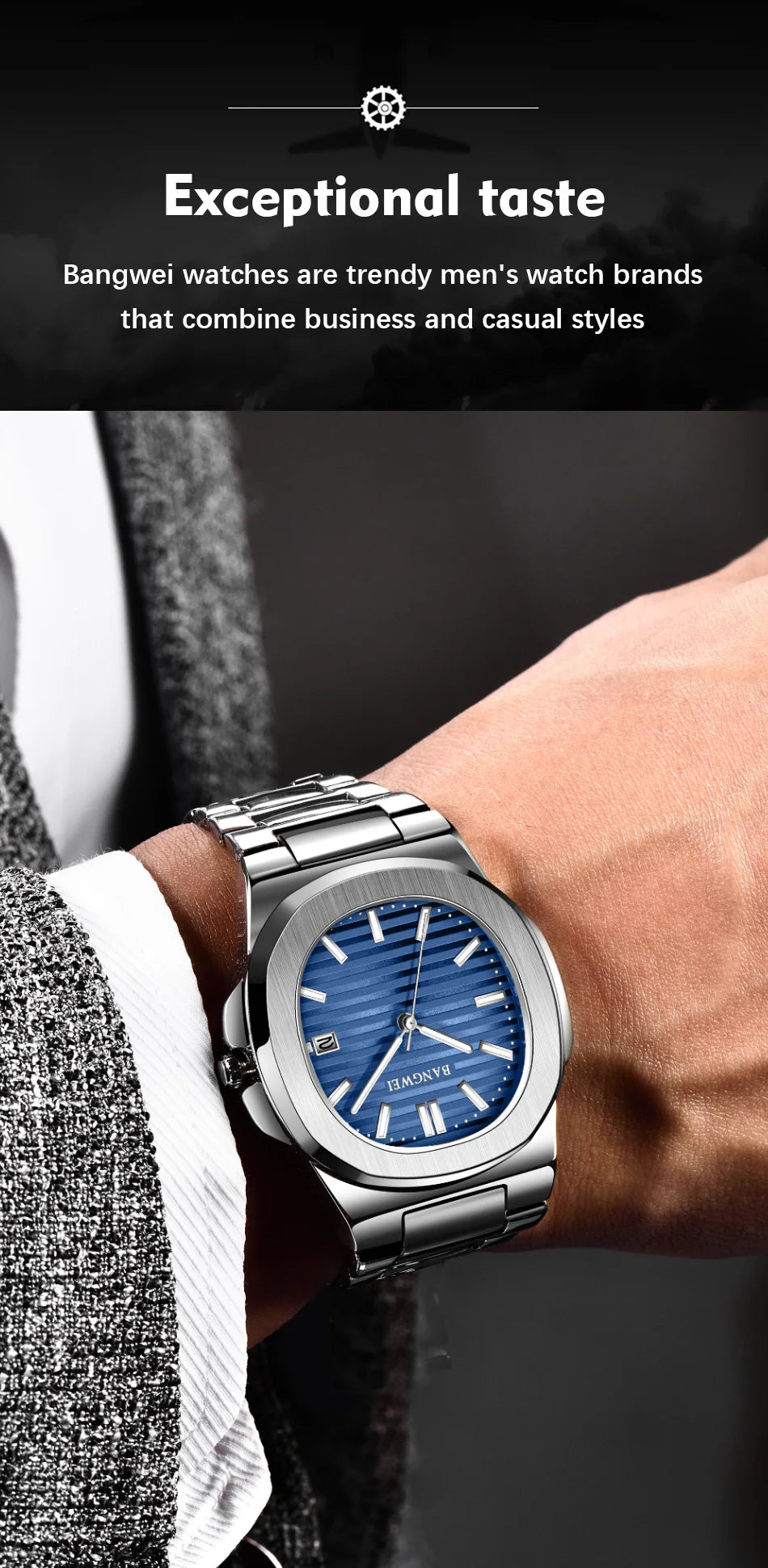 LIGE Classic Stainless Steel Quartz Watch for Men | Luxury Business Design