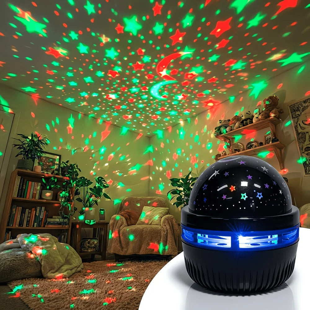Galaxy Star Projector Night Light – LED Starry Sky Lamp
