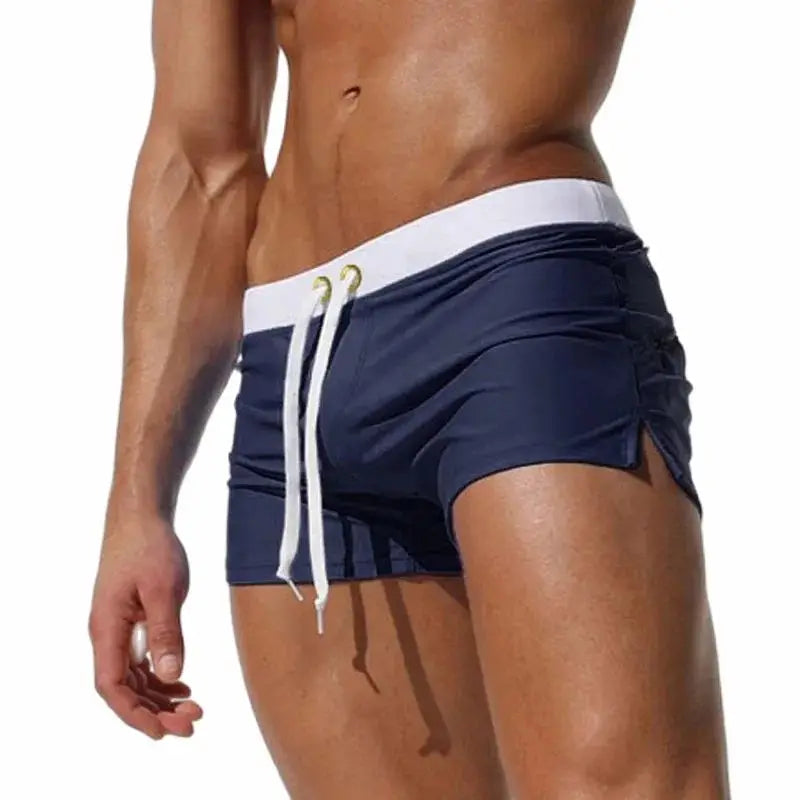 Men's Beach Swim Shorts | Quick-Drying Boxer Trunks, Multiple Colors