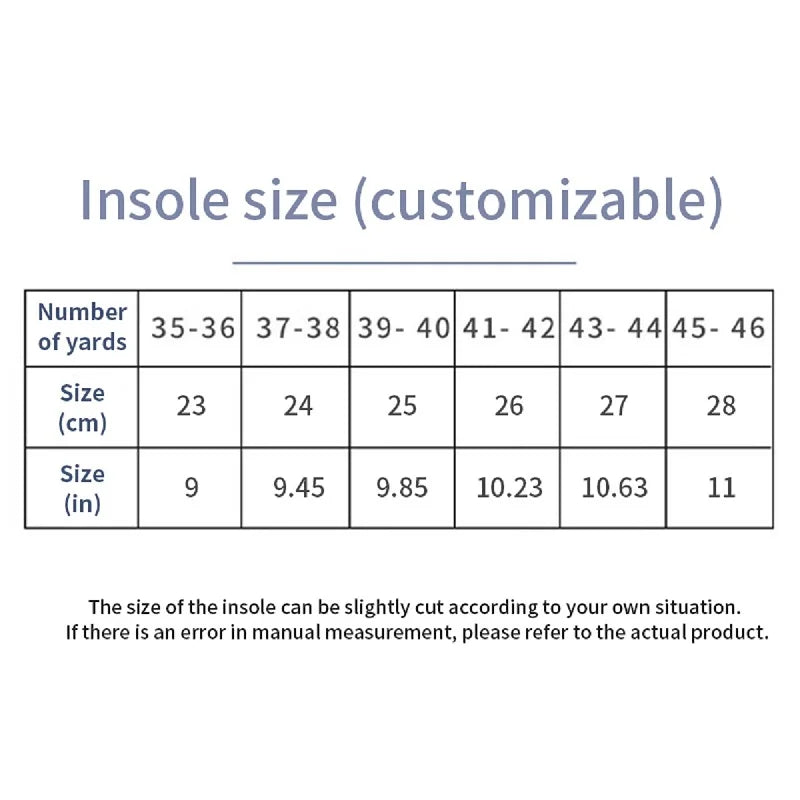 Sport Orthopedic Insoles – Shock Absorbing EVA Foam