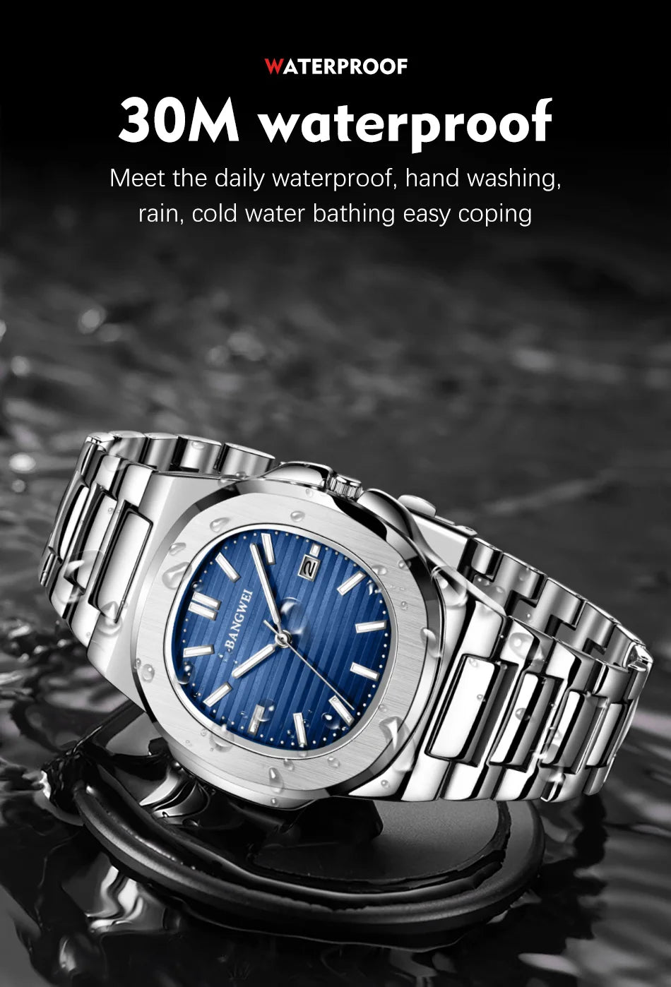 LIGE Classic Stainless Steel Quartz Watch for Men | Luxury Business Design
