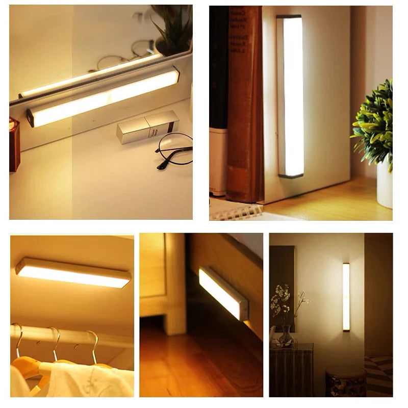 Motion Sensor LED Night Light – Rechargeable Wireless Under Cabinet Light