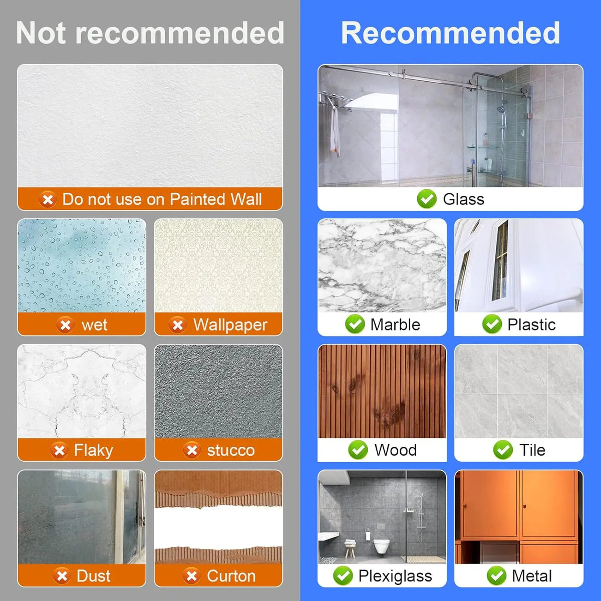 Adhesive Wall Mount Hooks – Mop & Broom Holder Rack