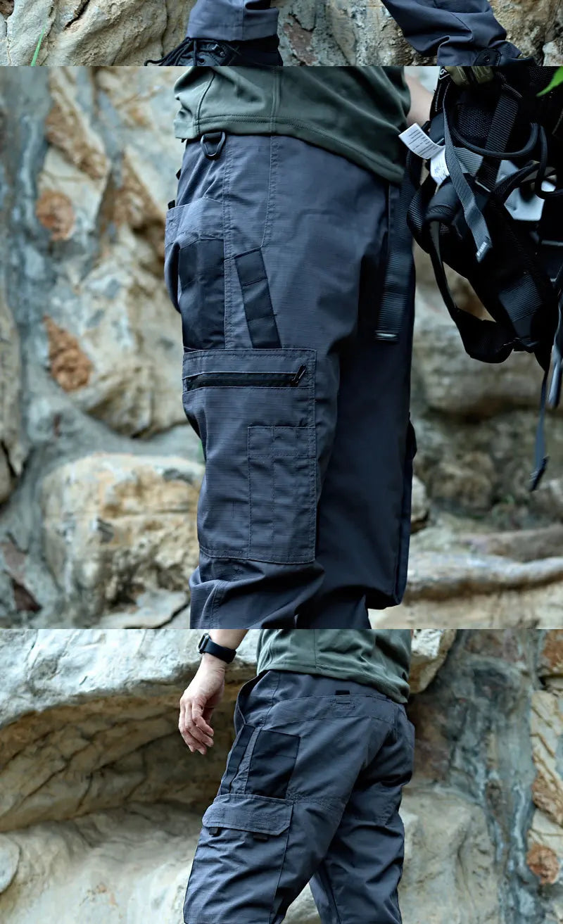 Men's Tactical Cargo Pants – Multi-Pocket Waterproof Work Trousers