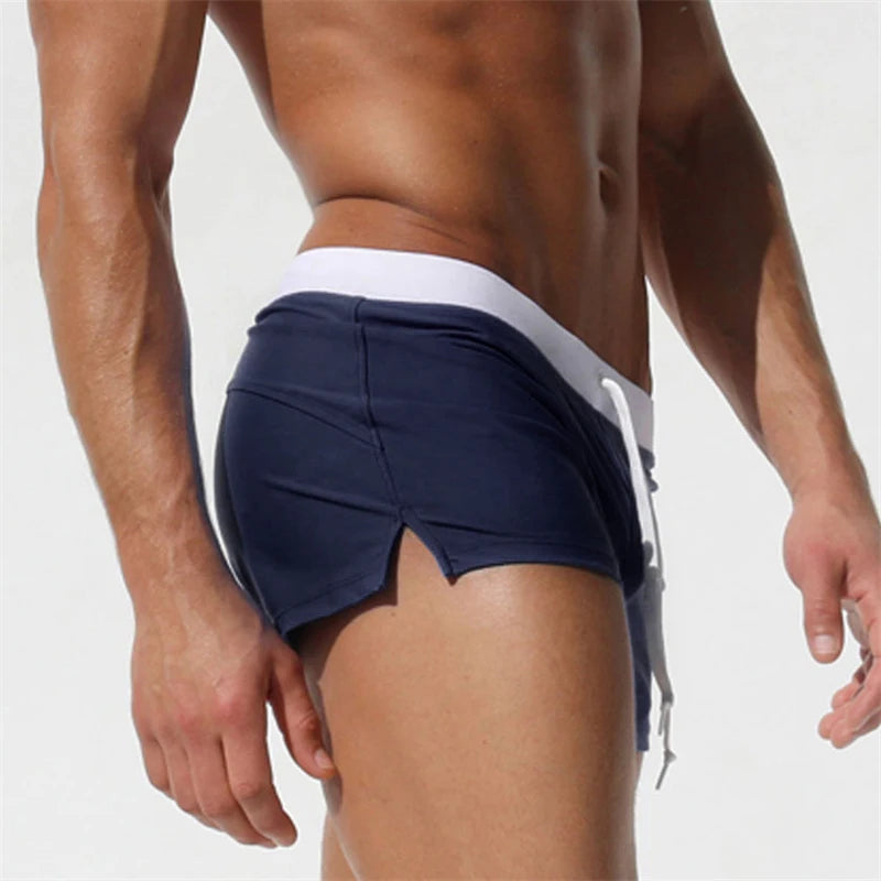 Men's Beach Swim Shorts | Quick-Drying Boxer Trunks, Multiple Colors