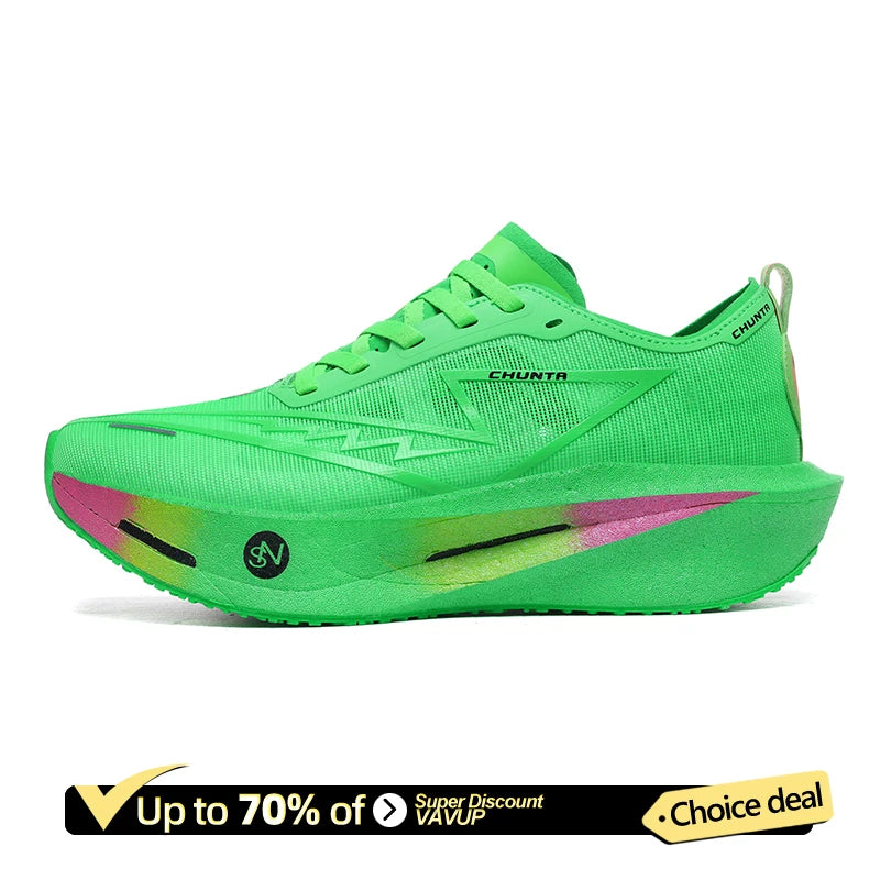 Men's Carbon Plate Running Shoes – Lightweight Breathable Sneakers
