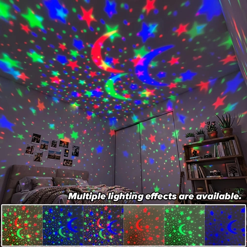 Galaxy Star Projector Night Light – LED Starry Sky Lamp