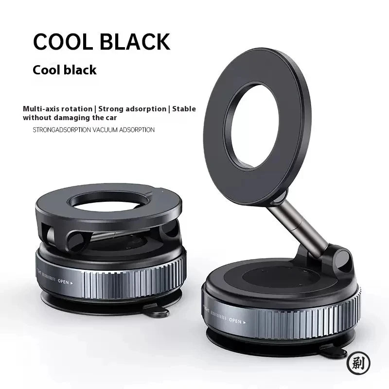 Magnetic Car Phone Holder – 360° Foldable Vacuum Mount