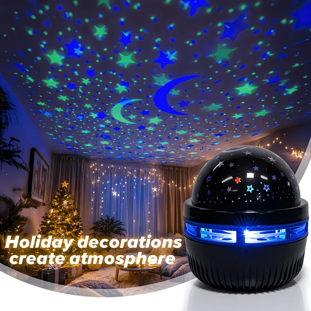 Galaxy Star Projector Night Light – LED Starry Sky Lamp