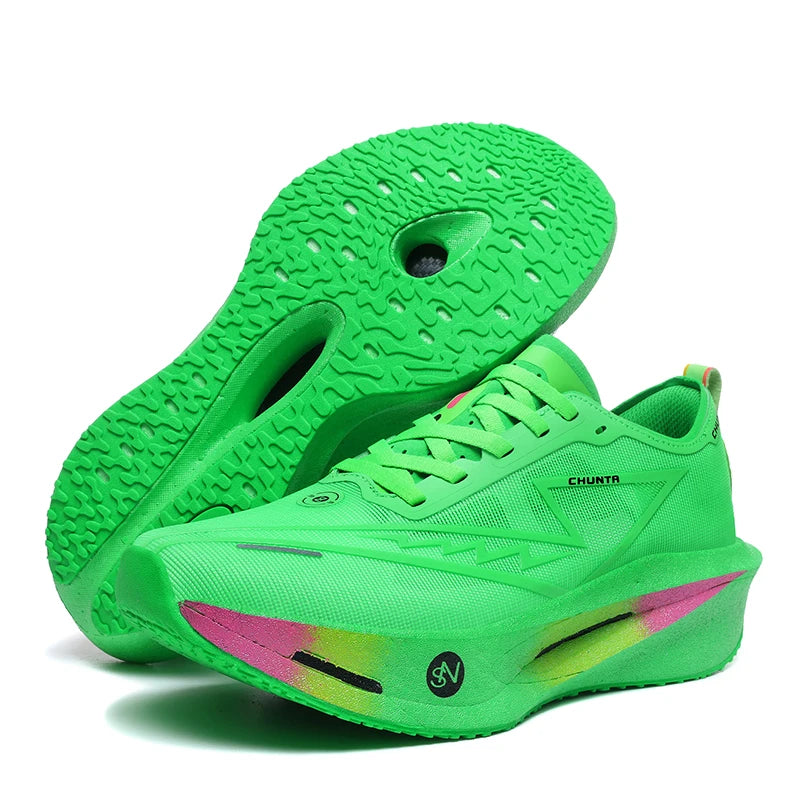 Men's Carbon Plate Running Shoes – Lightweight Breathable Sneakers