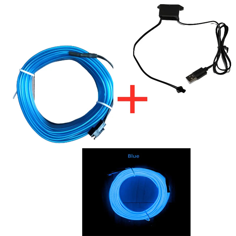 Car LED Neon Strip Light – Flexible Ambient Interior Lighting