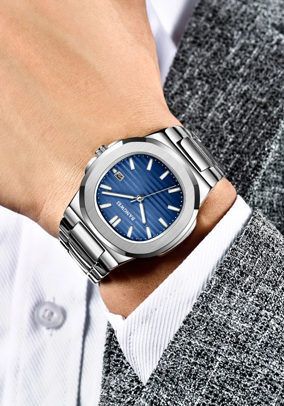 LIGE Classic Stainless Steel Quartz Watch for Men | Luxury Business Design