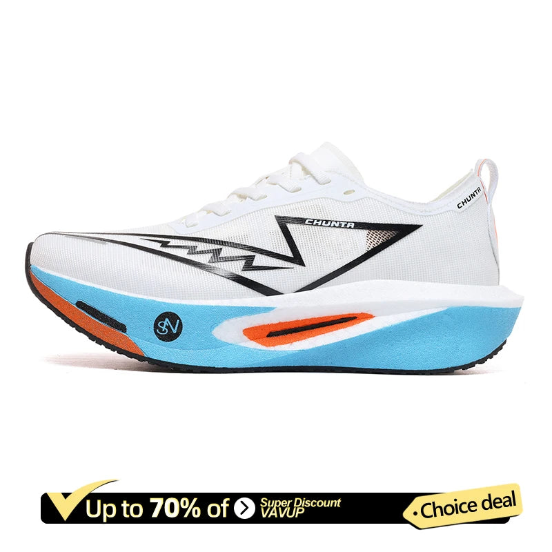 Men's Carbon Plate Running Shoes – Lightweight Breathable Sneakers