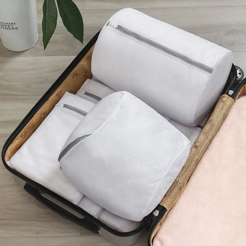 Mesh Laundry Bag for Shoes & Delicates – Zippered Wash Bag
