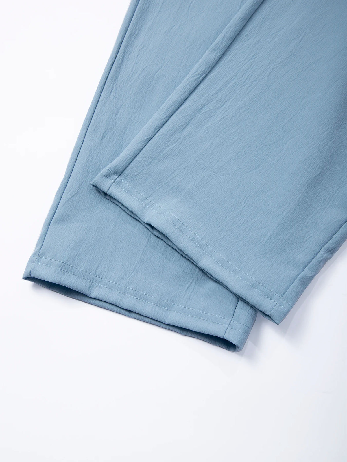 Men's Straight Leg Trousers – Lightweight Drawstring Waist Pants