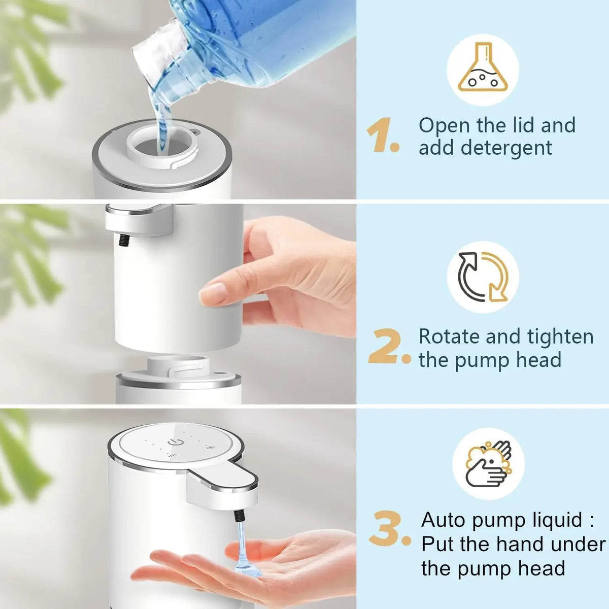 Touchless Automatic Soap Dispenser – USB Rechargeable