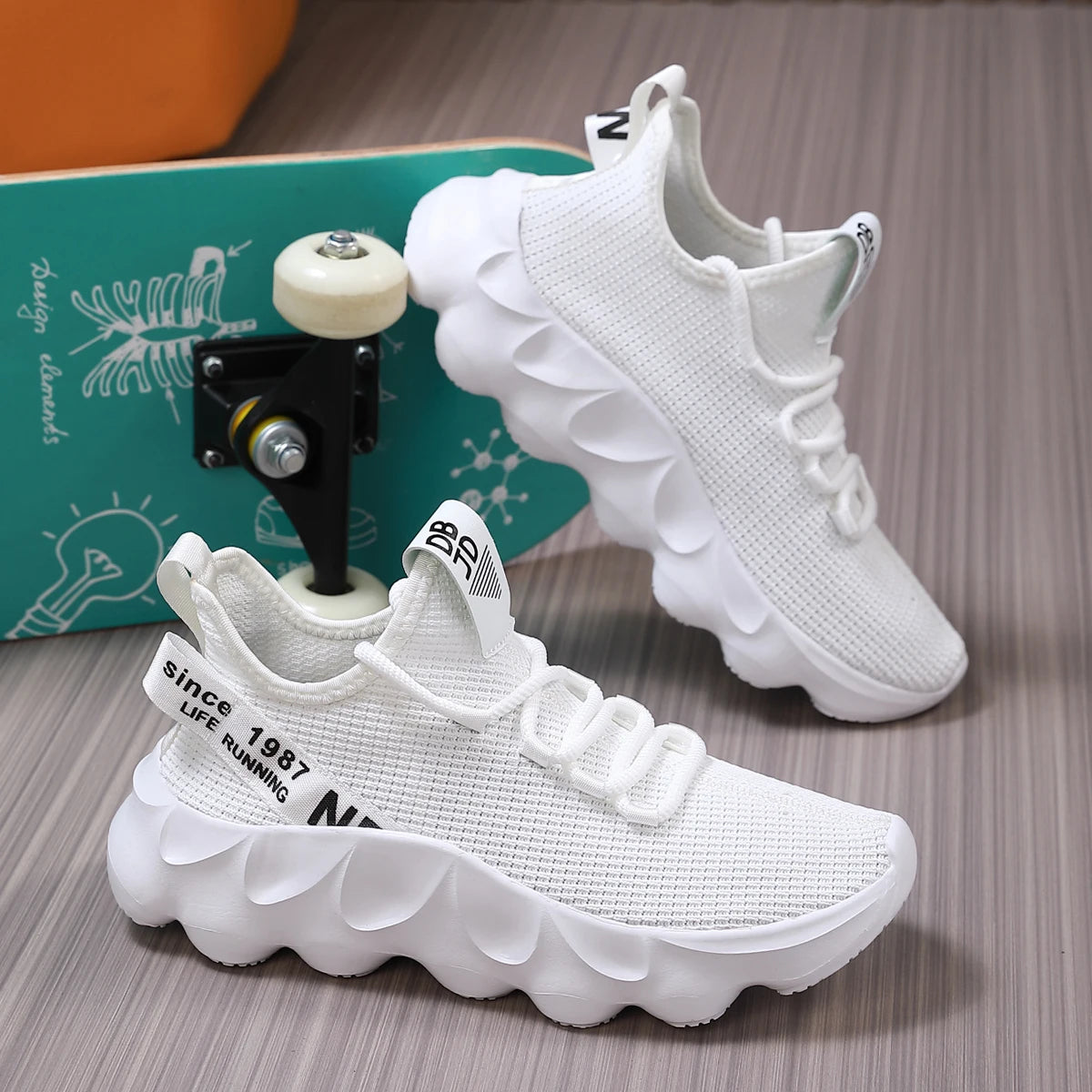 Men's Breathable Mesh Running Shoes – Lightweight Sports Sneakers