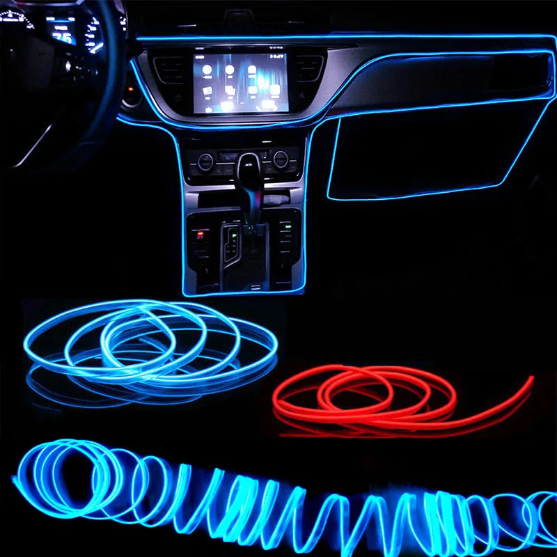 Car LED Neon Strip Light – Flexible Ambient Interior Lighting