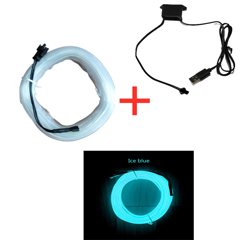 Car LED Neon Strip Light – Flexible Ambient Interior Lighting