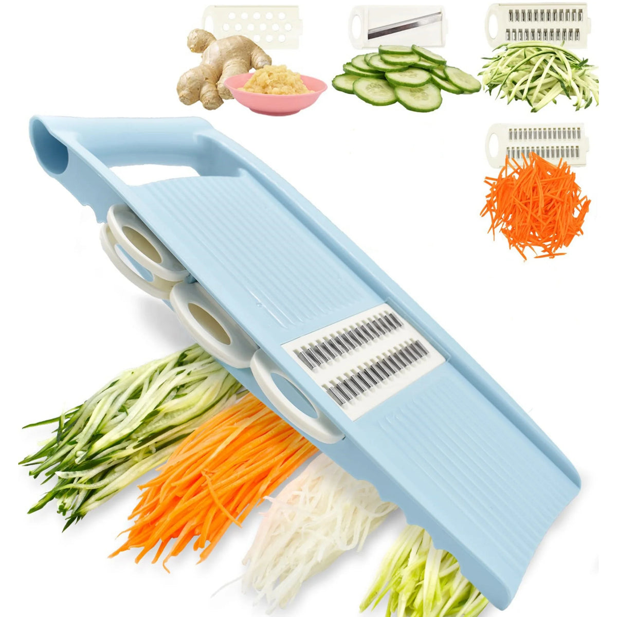 5-in-1 Mandoline Slicer – Multifunctional Vegetable & Fruit Julienne Cutter