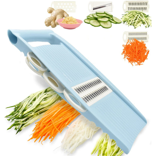 5-in-1 Mandoline Slicer – Multifunctional Vegetable & Fruit Julienne Cutter