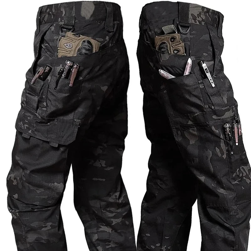 Men's Tactical Cargo Pants – Multi-Pocket Waterproof Work Trousers