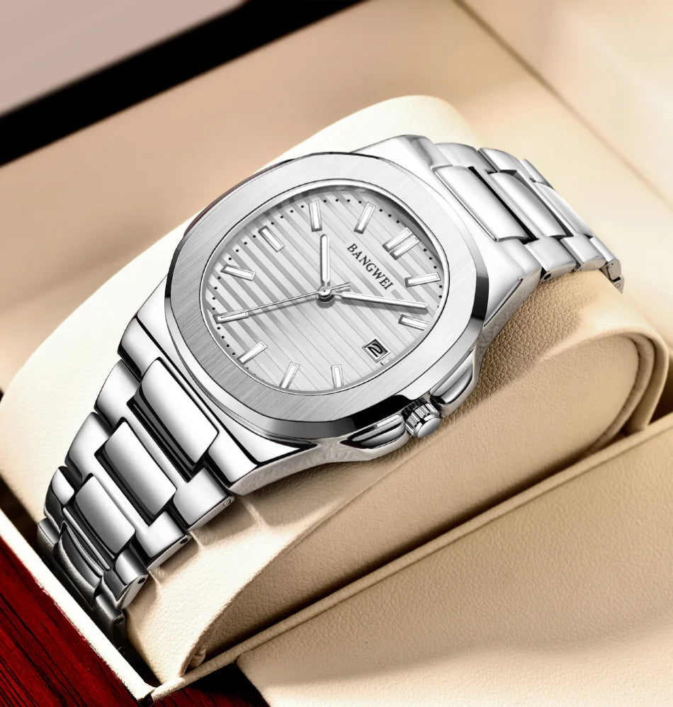 LIGE Classic Stainless Steel Quartz Watch for Men | Luxury Business Design