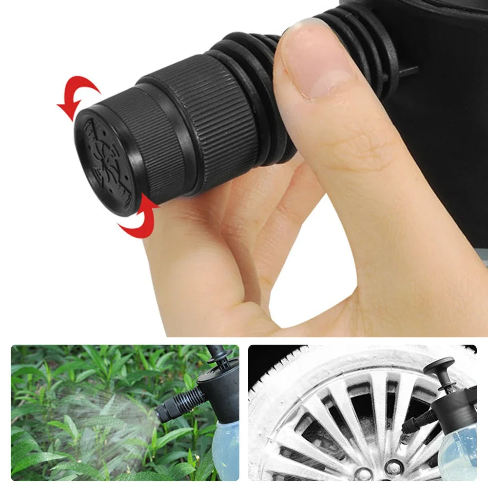 2L Foam Sprayer Car Wash Hand-held Foam Watering Can Air Pressure Sprayer Plastic Disinfection Water Bottle Car Cleaning Tools