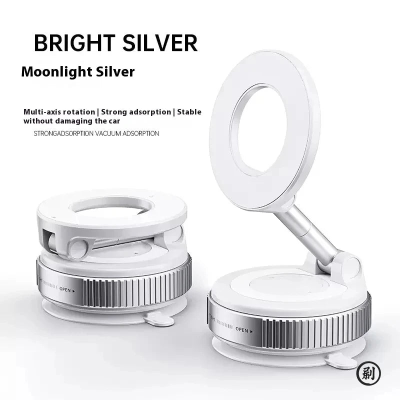 Magnetic Car Phone Holder – 360° Foldable Vacuum Mount
